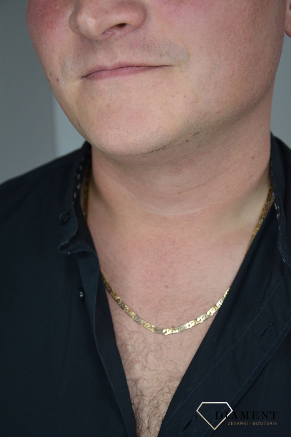 Złoty łańcuszek 585 szerokość 4 mm DIA-LAN-1196-585 4mm.jpg